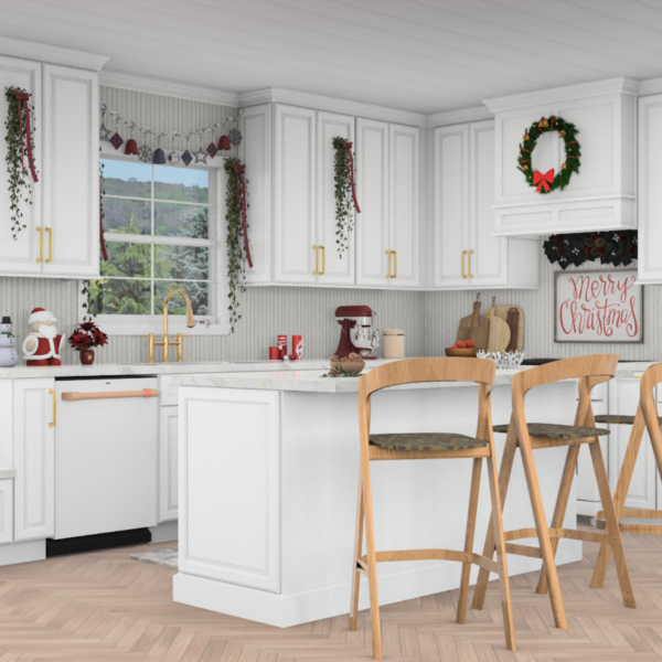 Classic Kitchen with Christmas Theme