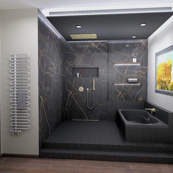 Dark bath & shower Cube