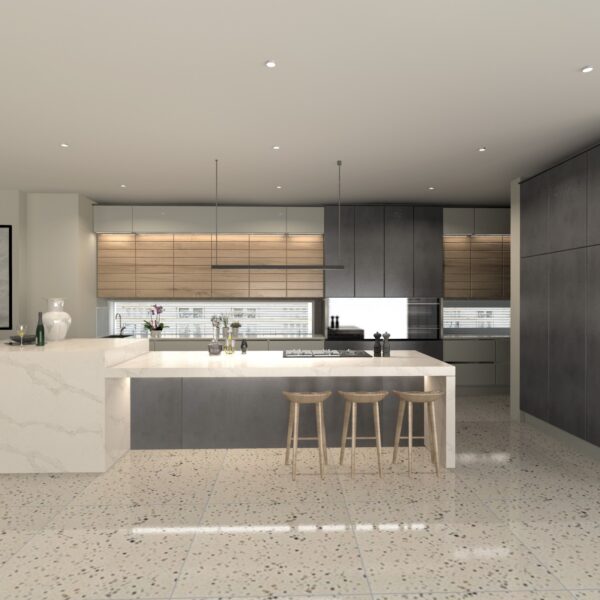 Daunting Grey Kitchen Design