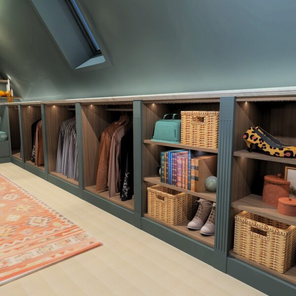 Glorious Green Attic Dressing Room