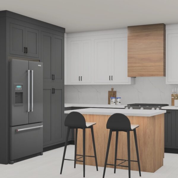 Kitchen design tri finish