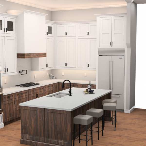 Walnut & White