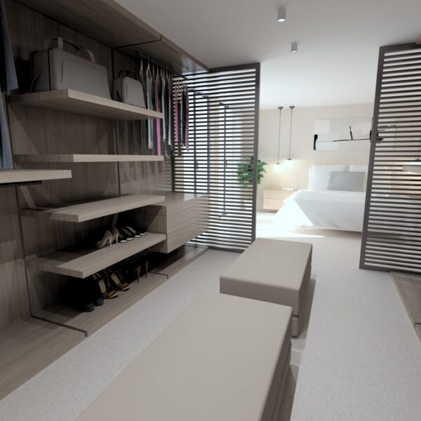 Walk in wardrobe